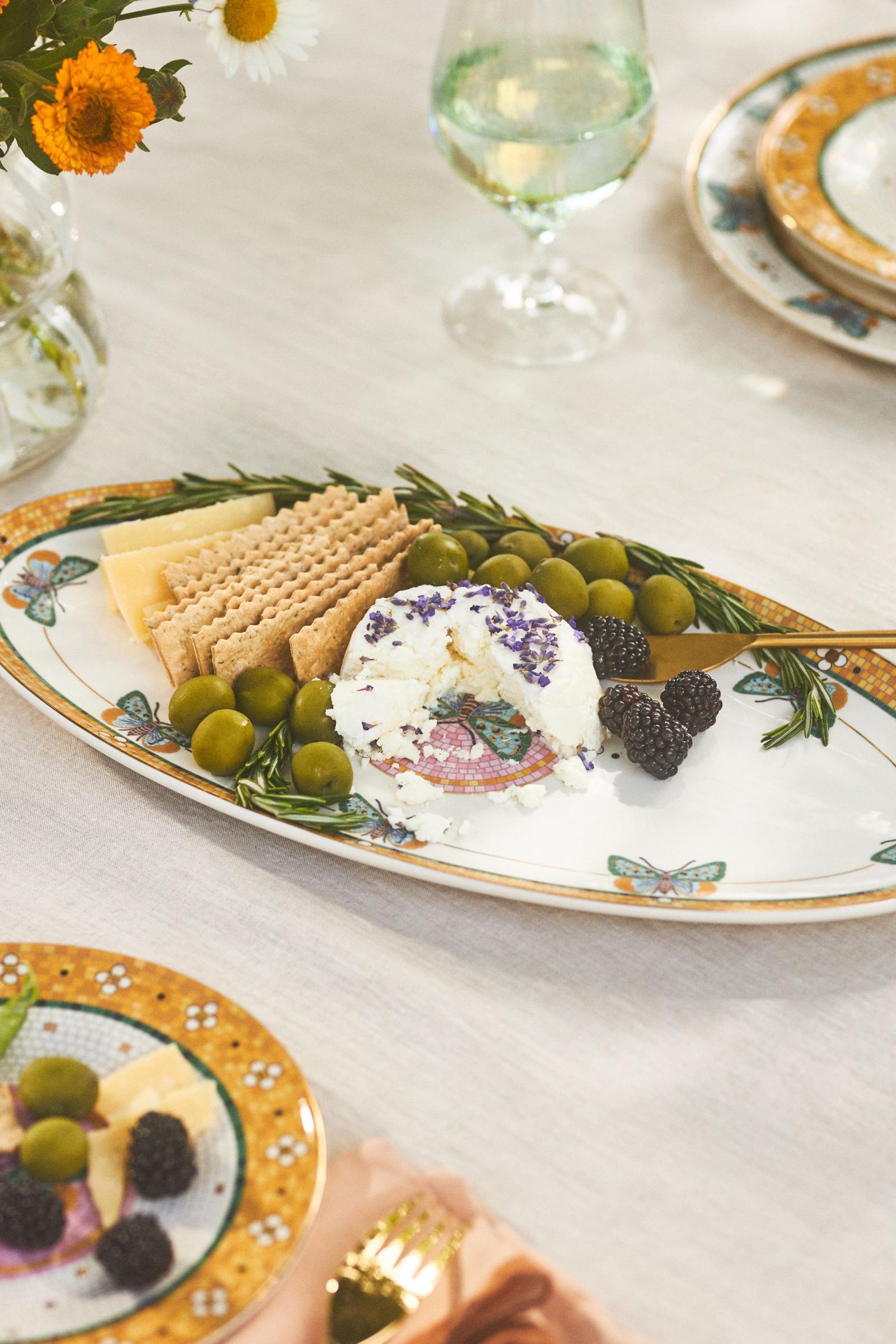 アンソロポロジー☆25㎝完売パイ皿☆ビストロタイル大皿