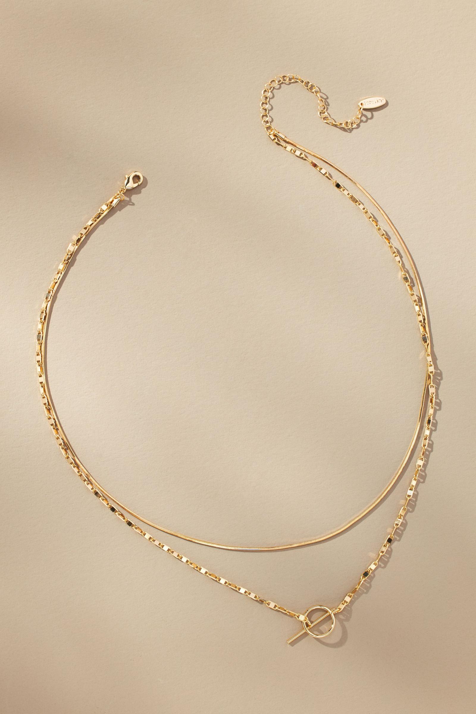 Layered Pull-Through Toggle Necklace | Anthropologie Mexico