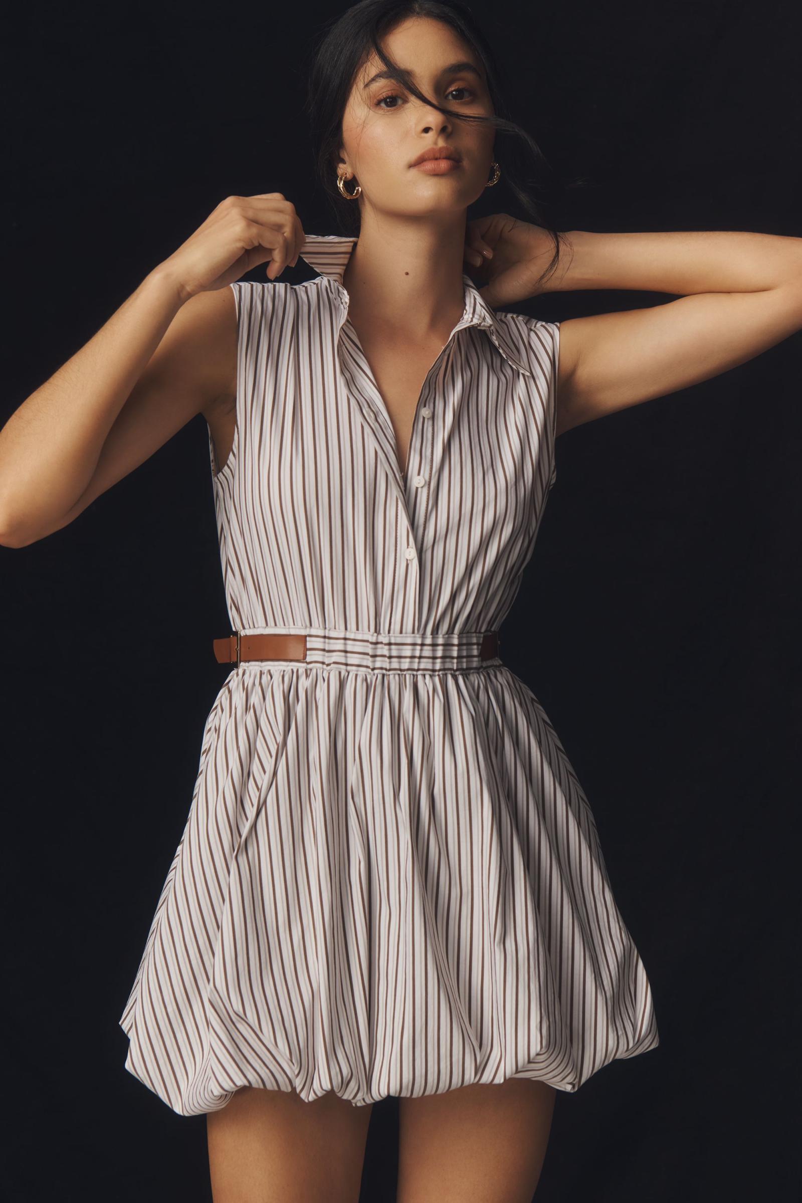Stripe Shirt Bubble Dress
