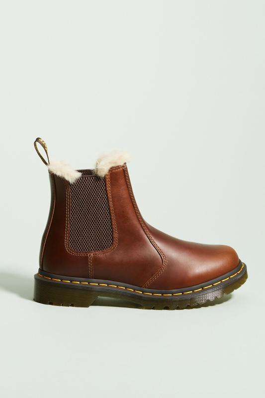 dr marten leonore chelsea boot brown