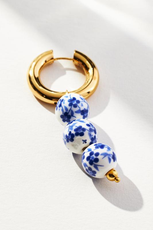Timeless Pearly 24k Gold Capri Earrings Anthropologie Hong Kong Women s Clothing Accessories Home