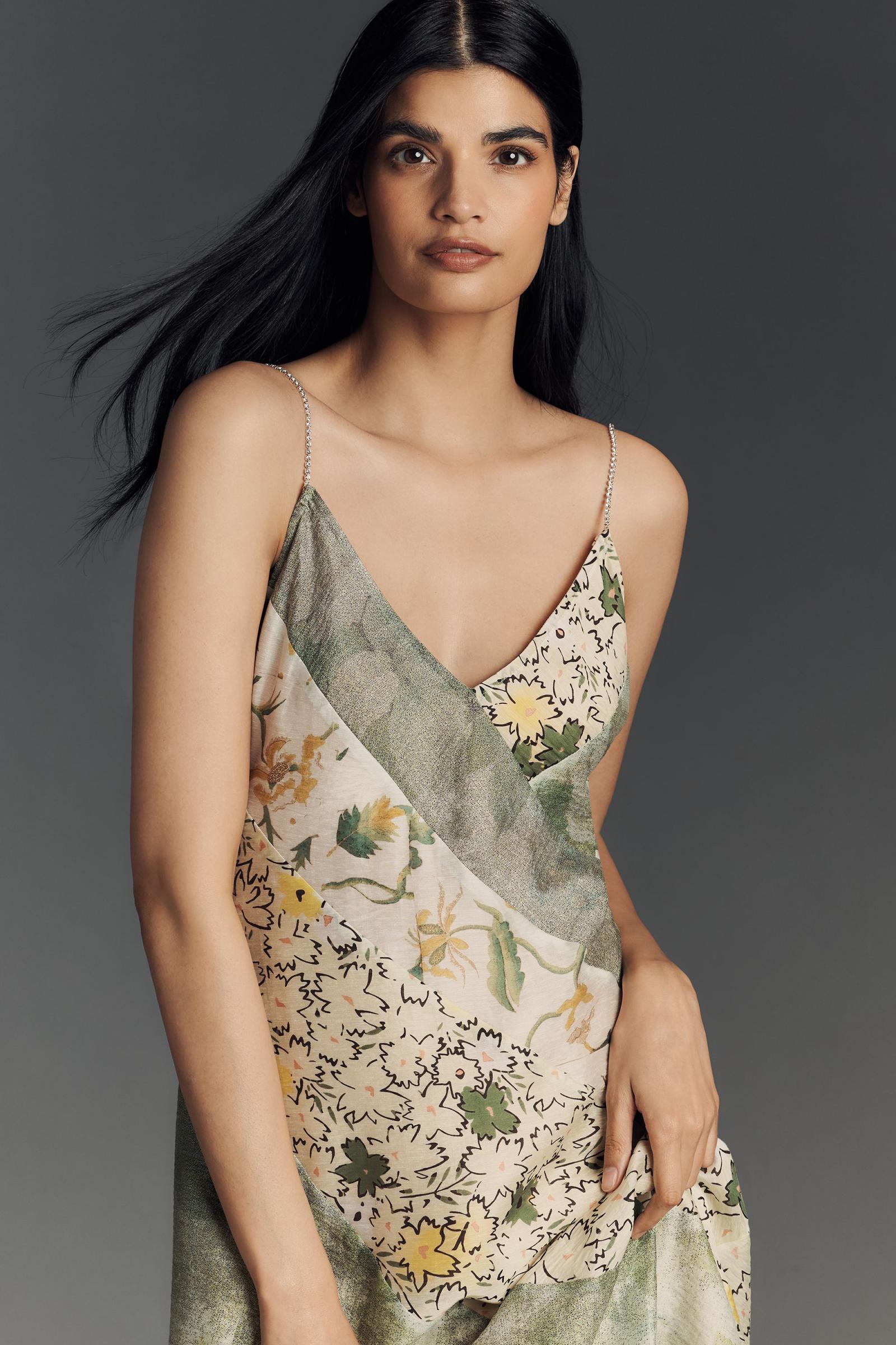 Hope for Flowers by Tracy Reese Linen Blend Slip Dress
