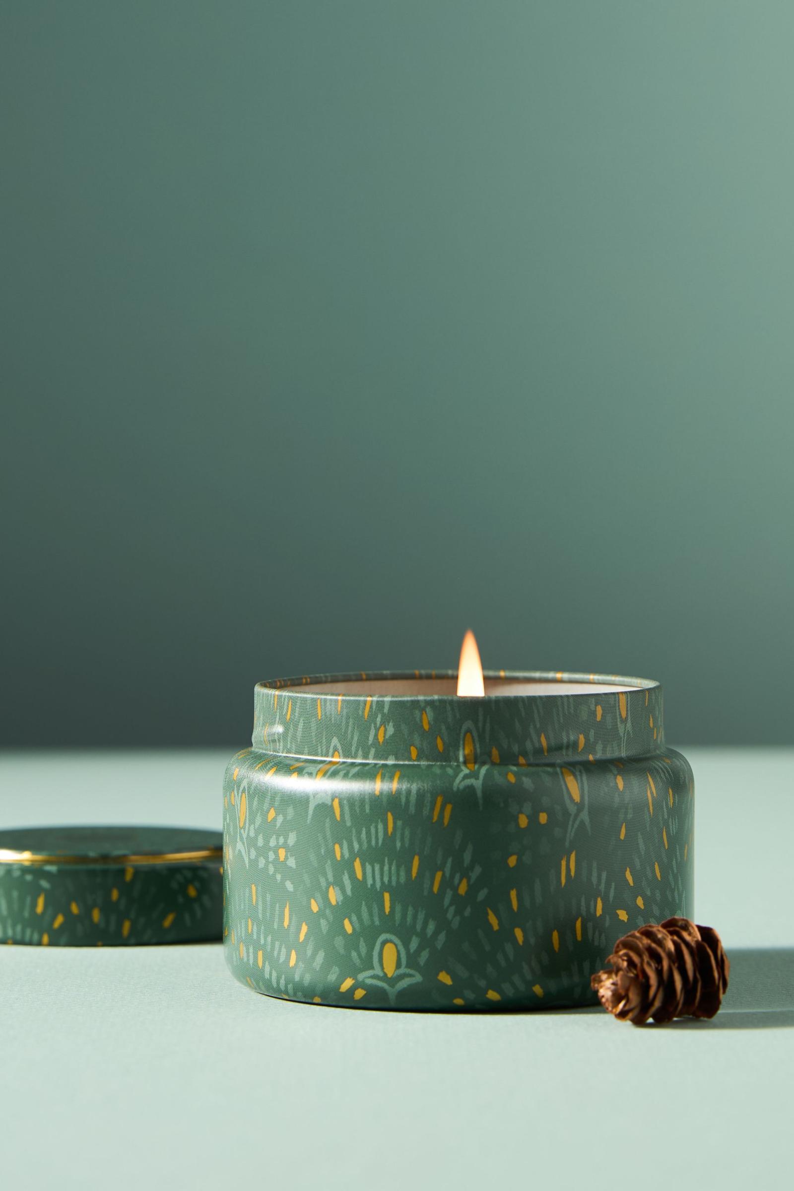 Capri Blue Fir & Firewood Jar Candle Anthropologie ホーム