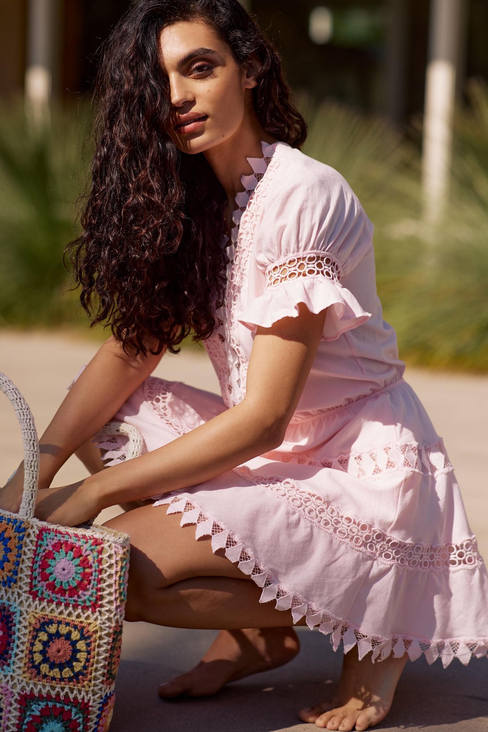 Anthropologie★Peixoto Embroidered Lace Cover-Up Mini Dress Peixoto Embroidered Lace Cover-Up Mini Dress | Anthropologie