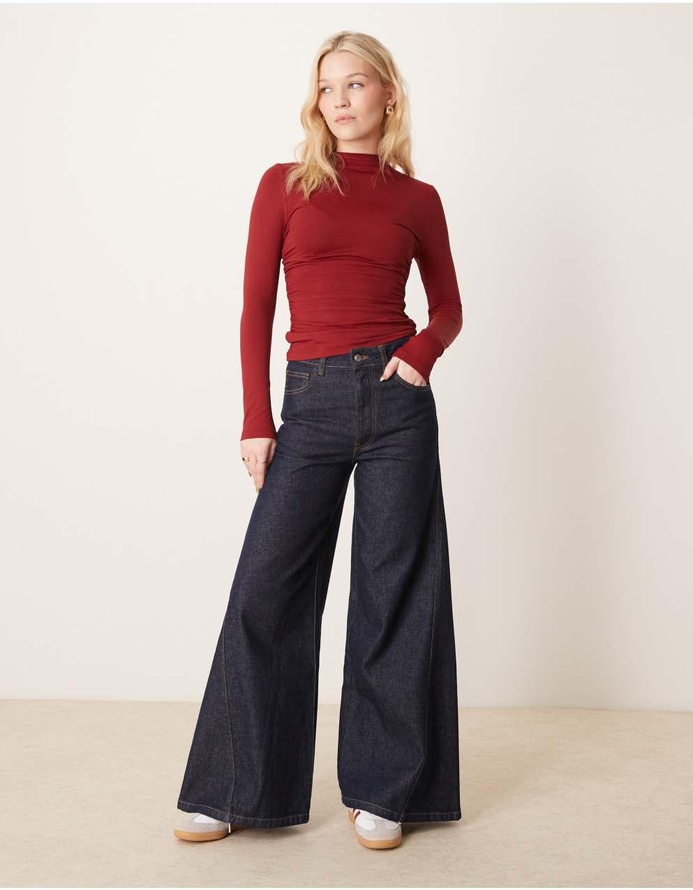 ASOS DESIGN - ASOS DESIGN ツイストシーム入りスーパーワイド