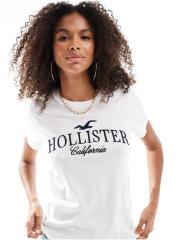 Hollister Co. ストライプ ロゴ入 半袖 Tシャツ 送関込 Hollister Co. ストライプ ロゴ入 半袖 Tシャツ 送関込