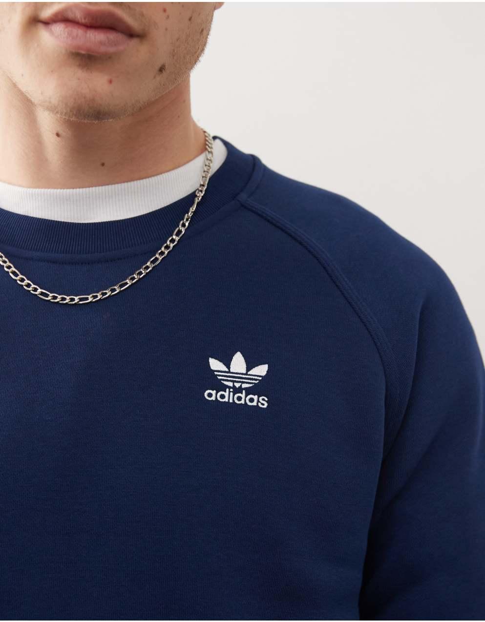 adidasOriginalsトレフォイルエッセンシャルズスウェット送関込 adidas Originals トレフォイル エッセンシャルズ クルーネック