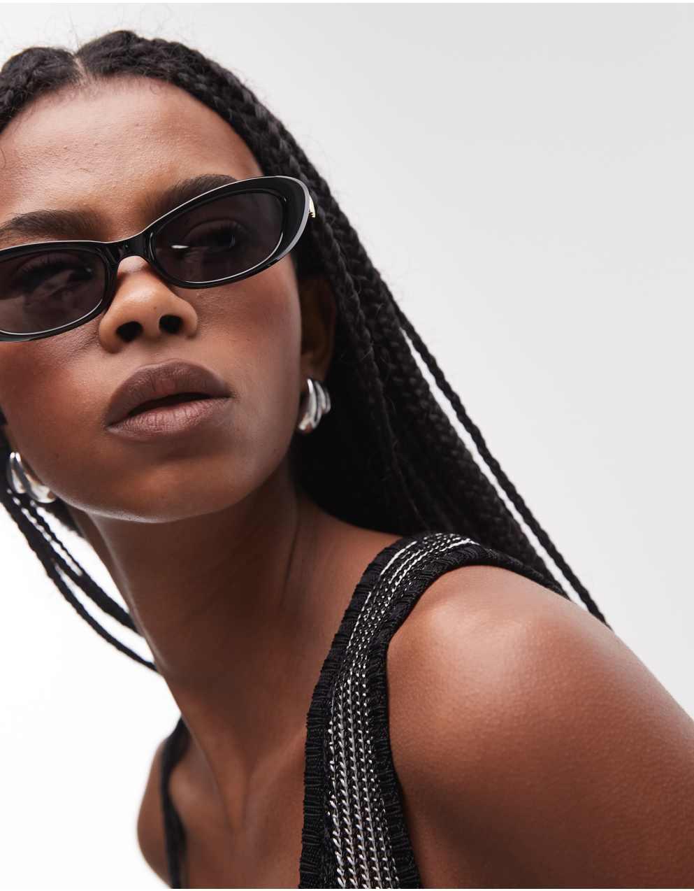 【関税込み】Le Specs ブラック 'The Whisperer' サングラス Le Specs The Whisperer Sunglasses (Polarized) in Black at
