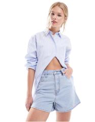 マディソンブルー 麻 ハイウエスト ショートパンツ MADISONBLUE ハイウエストリネンショートパンツ