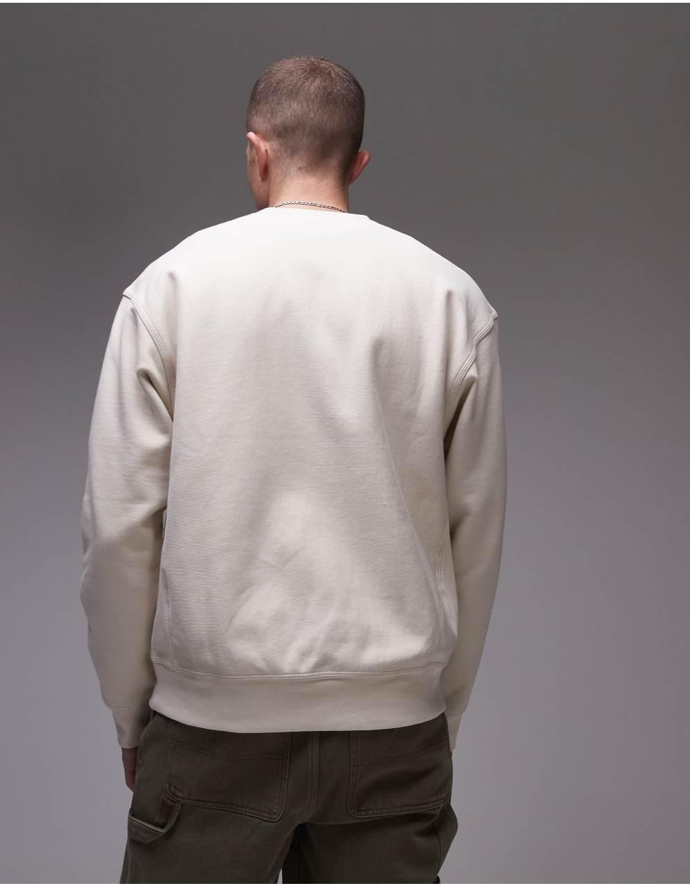 【人気商品！】CarharttホワイトAmericanScriptスウェットシャツ Carhartt WIP - カーハートWIPアメリカン・スクリプト