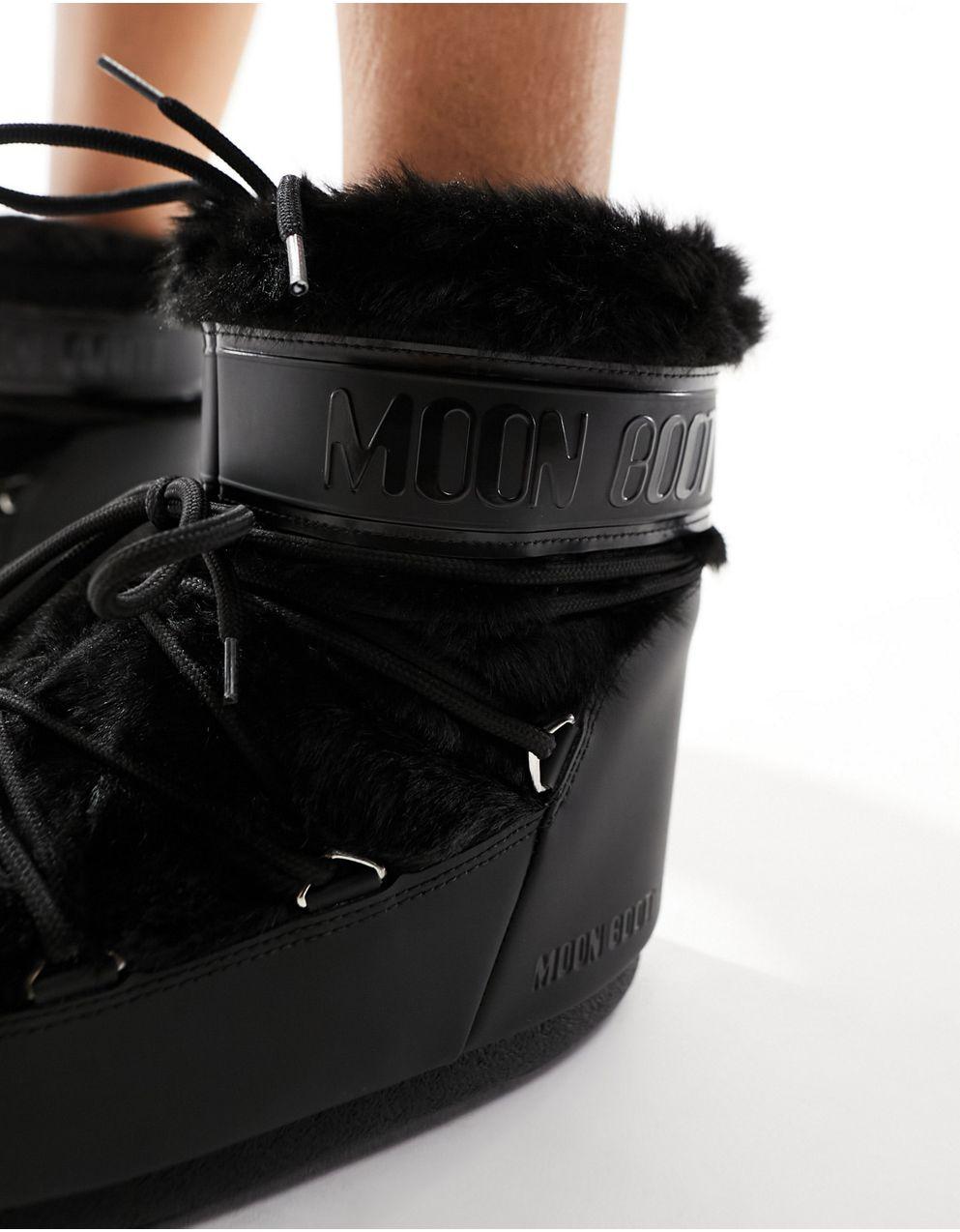 MOON BOOT ムーンブーツ　スノーブーツ　37 新品 MOON BOOT ムーンブーツ スノーブーツ 14094000 ICON LOW NOLACE SUEDE