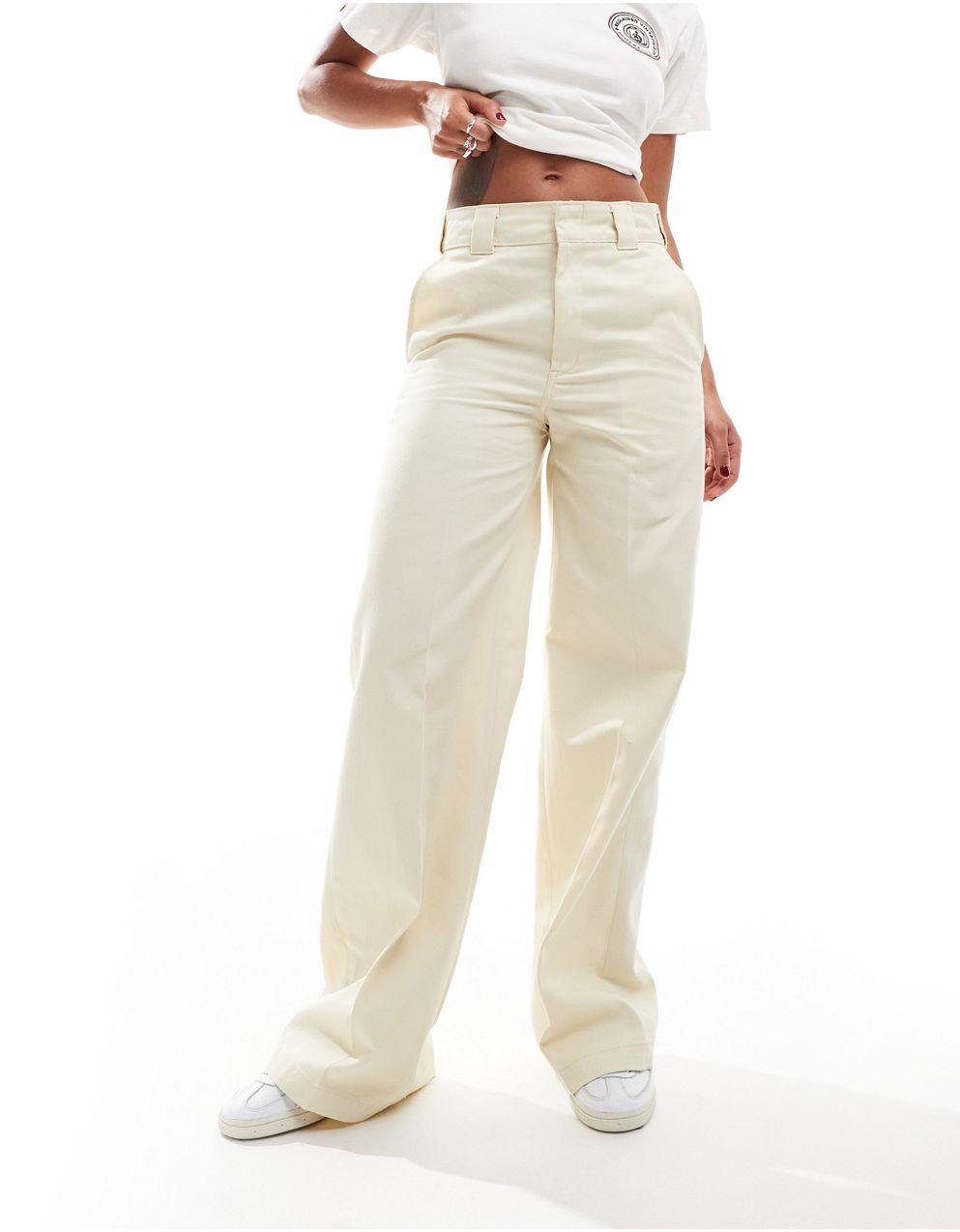Myen× Dickies ワイドパンツ coen 【WEB限定】Dickies（ディッキーズ）コットンダンプワイド