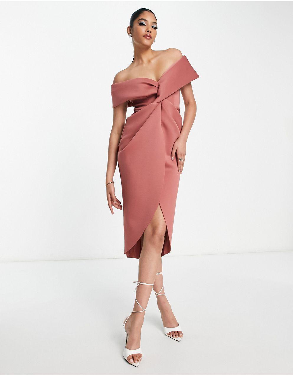 ASOS DESIGN - ASOS DESIGN オフショルダー ツイストフロント