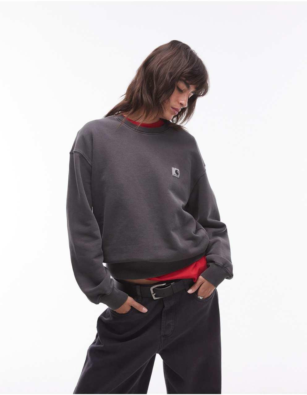 品質検査済 IN WORK carhartt PROGRESS トレーナー グレー トップス