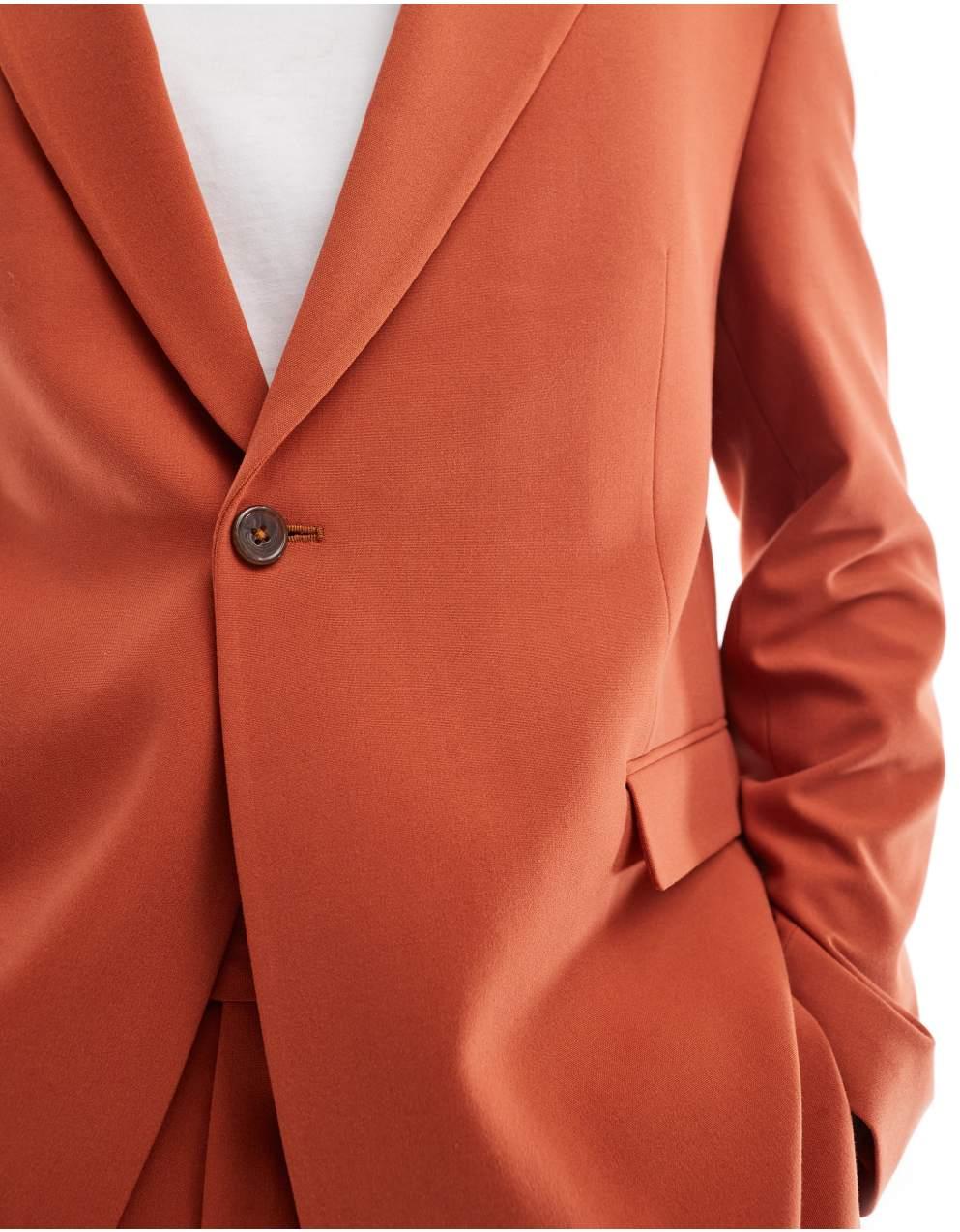 VALENTINO オレンジ色のショートスーツジャケット