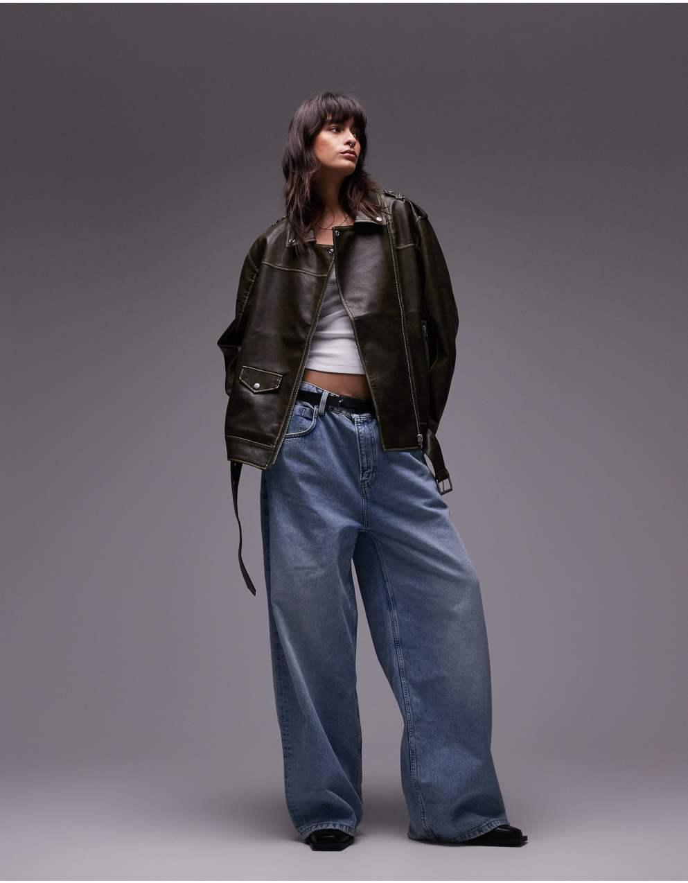 Topshop - トップショップ スーパーオーバーサイズ フェイク
