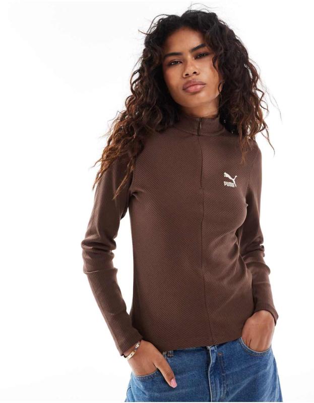 PUMA ブラウン ジップアップ ジャージ（PUMA(プーマ) / ジャージ