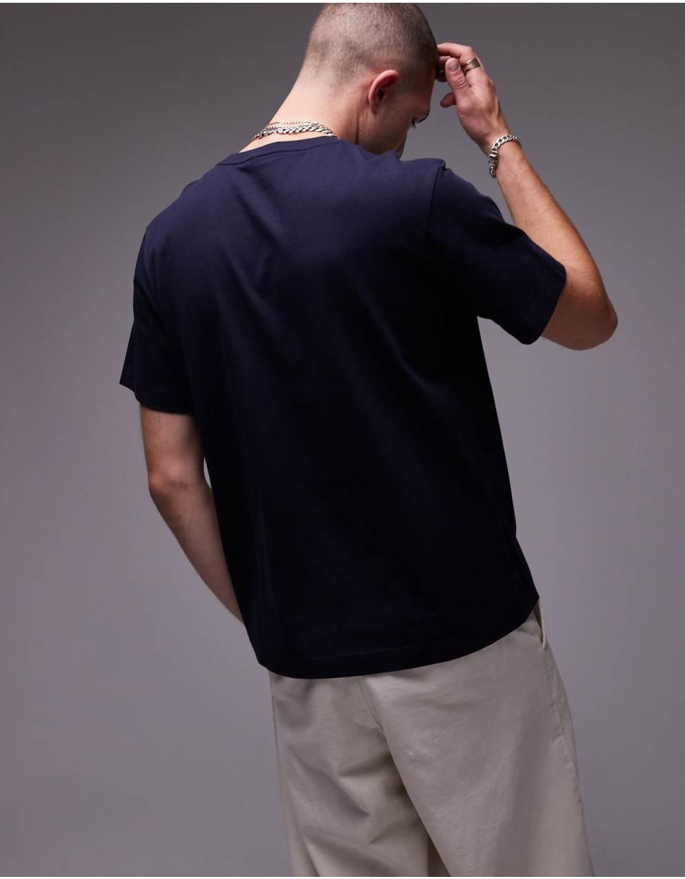 Arket - ARKETヘビーウェイト・ジャージーTシャツ（ネイビー