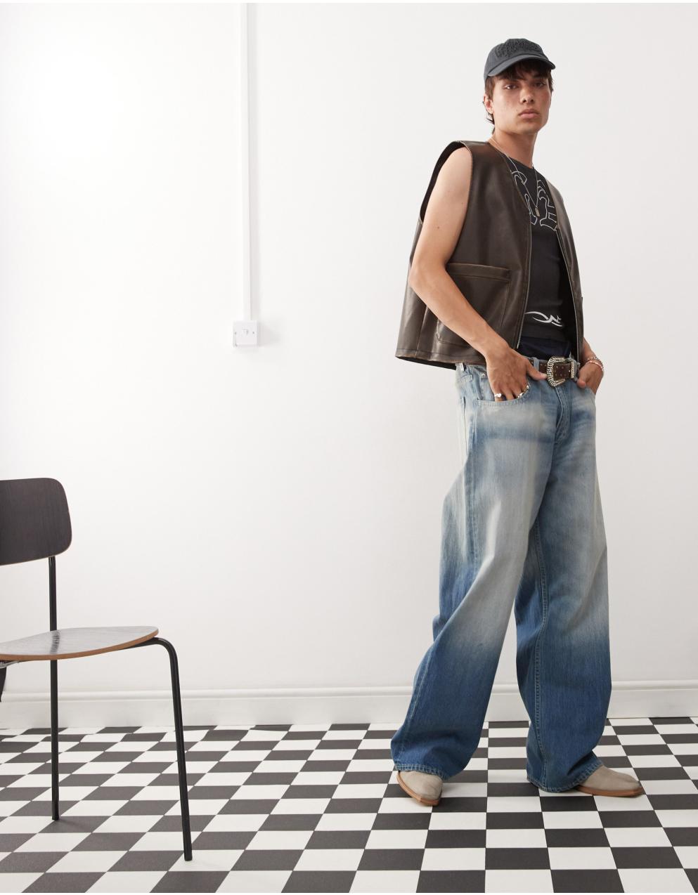 【CHEAP MONDAY】LOOSER ルーズストレートジーンズ バギー Cheap Monday - チープ・マンデー・ルーザー・バギー・ジーンズ