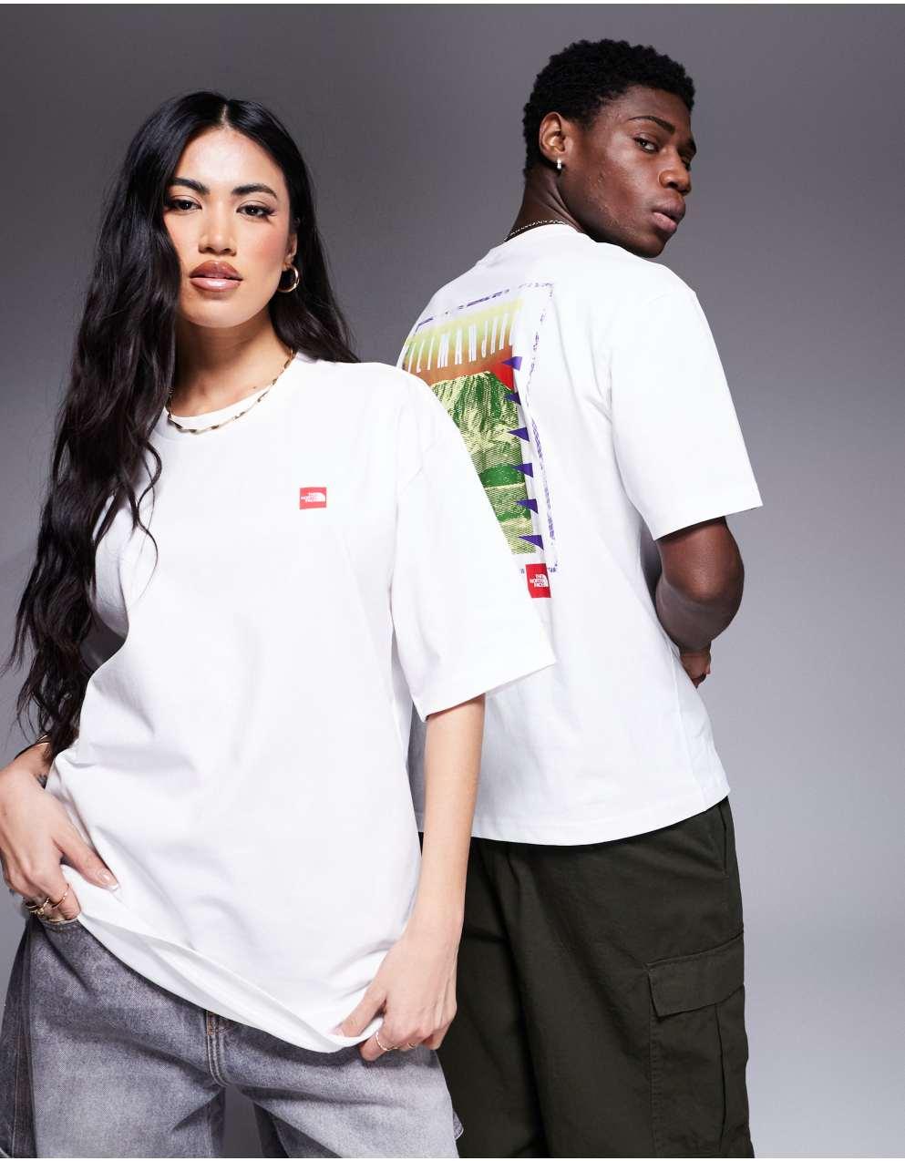 boohoo MAN★オーバーサイズ 半袖 バックプリント Tシャツ★白★ バックプリント BIGロゴTシャツ（イラスト白） / Yuki Village