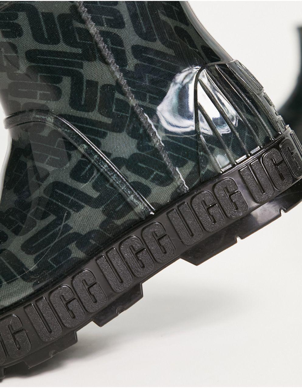 UGG - UGG Drizlita Graphic Monogram ウェリーブーツ（ブラック