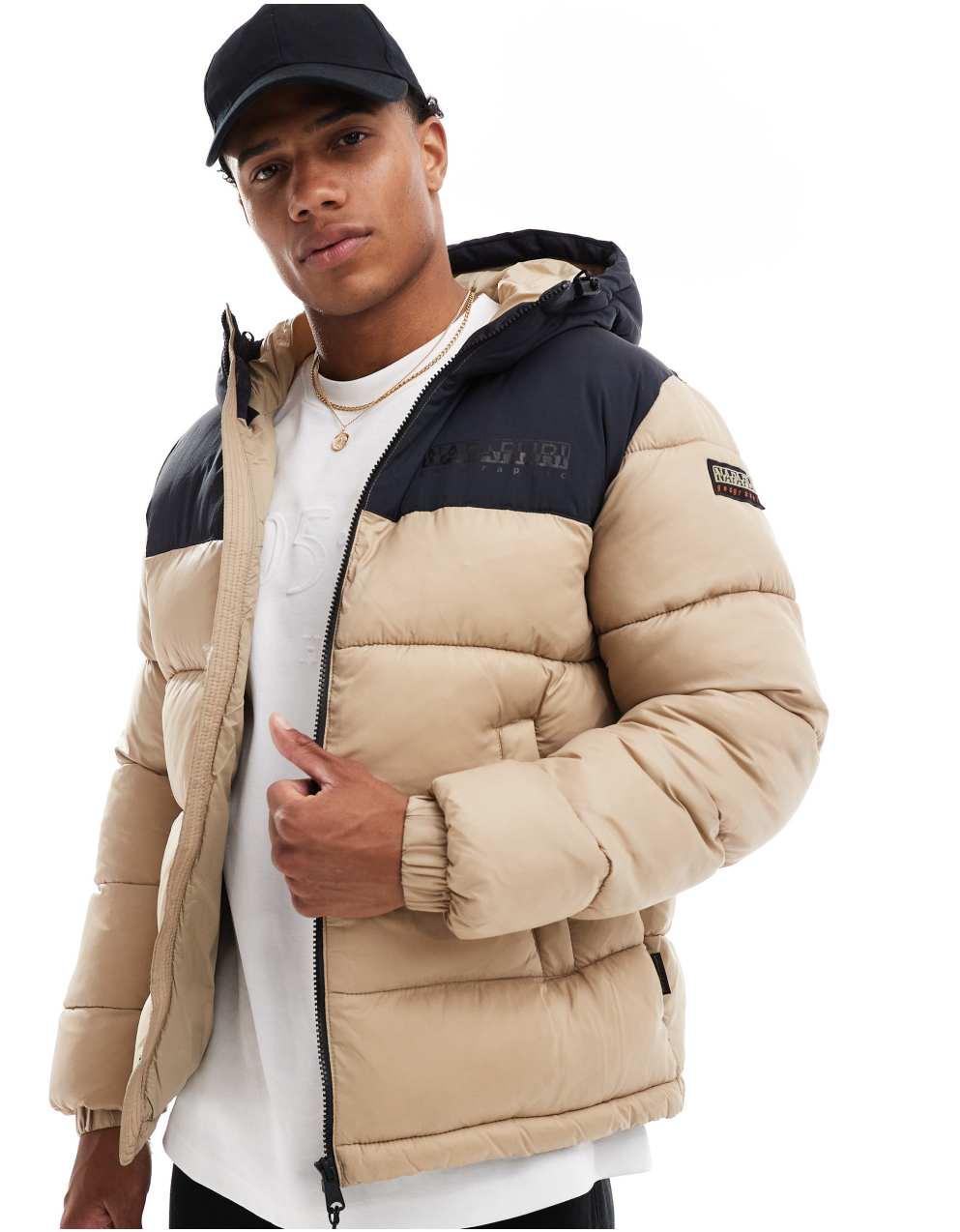 NAPAPIJRI ナパピリ 新品 定価4.9万 ALYKE THERMO DOWN 保温 軽量 ナイロン キルティング フード ダウン ジャケット 緑 M ▲052▼out22289 NAPAPIJRI ナパピリ 新品 定価4.9万 ALYKE THERMO DOWN 保温 軽量