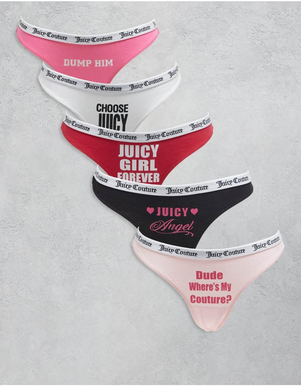 新品タグ付き】Juicy Couture Tバック Mサイズ 5枚セット
