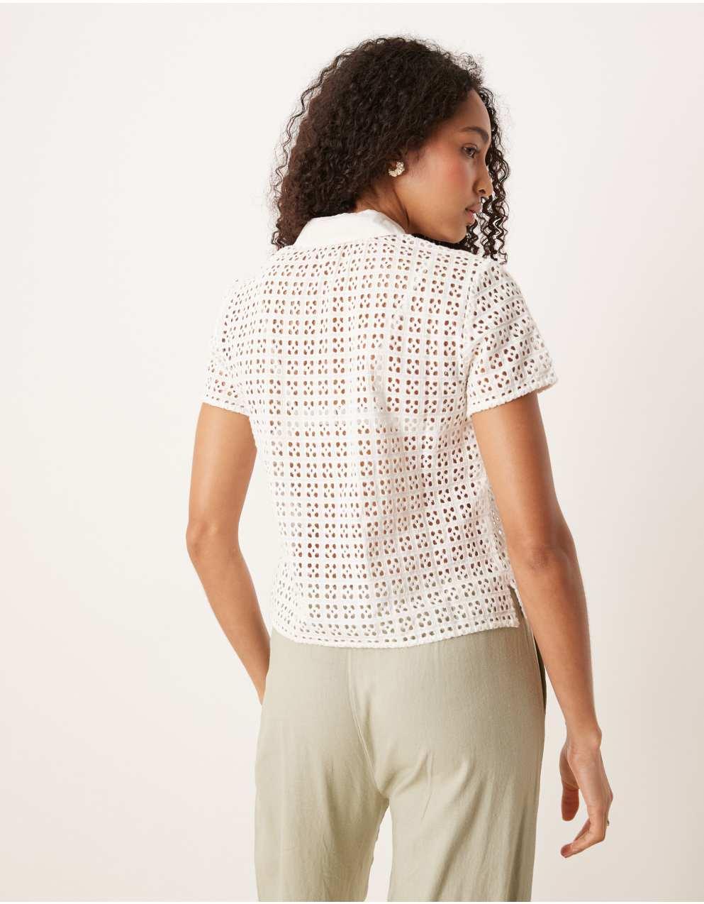 (取寄) フリーピープル レディース アンナ アイレット トップ Free People women Anna Eyelet Top Clean Ivory Free People - フリーピープル・アンナ・アイレット・ボクシー