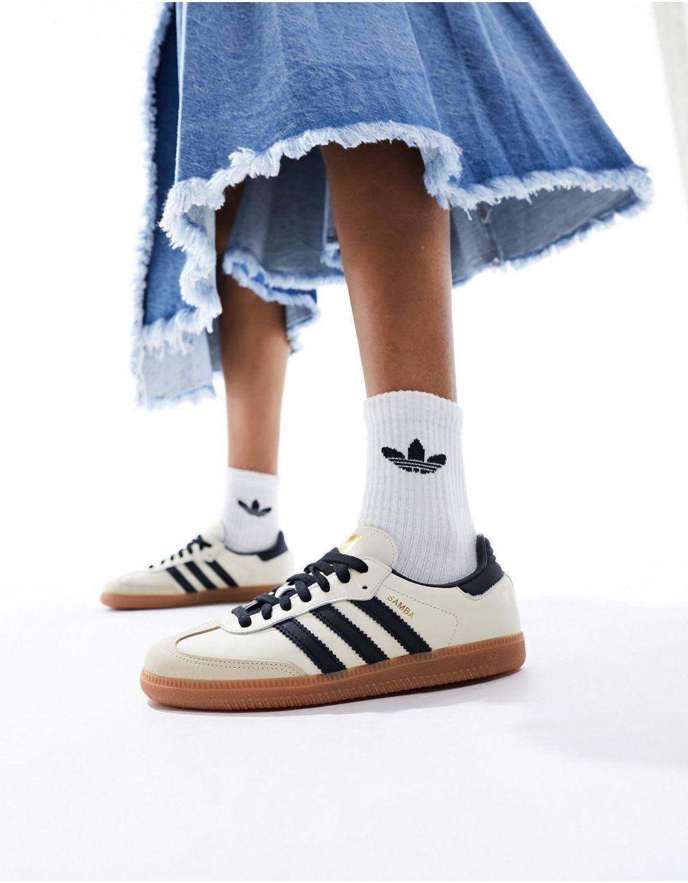 送料関税込【adidas 】サンバ OG トレーナー クリーム＆ブラック adidas Originals - アディダス オリジナルス サンバ OG
