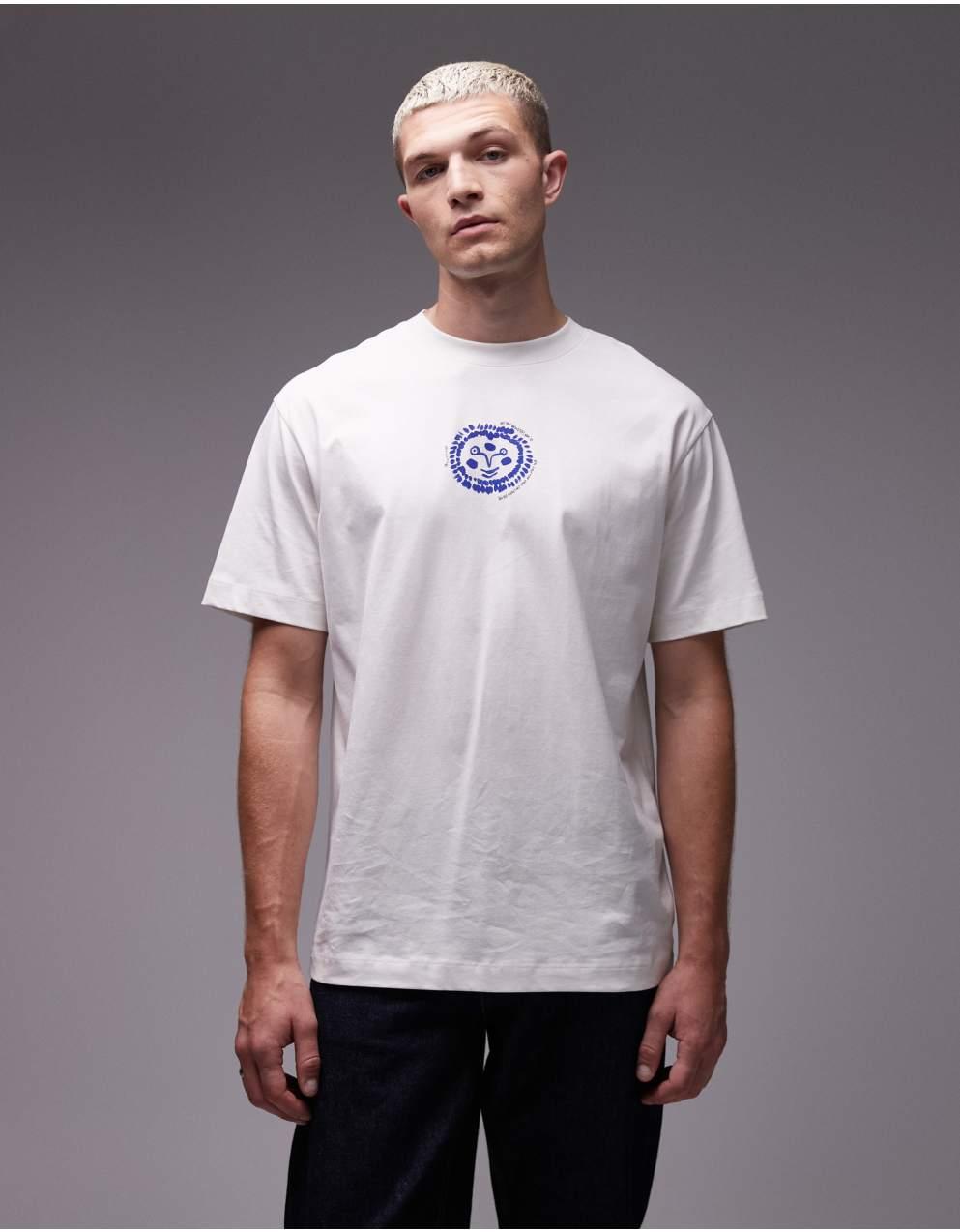 Topman - トップマン オーバーサイズフィットTシャツ カラ