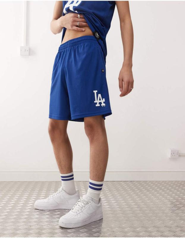 【現品限り一斉値下げ！】 Nike Dodgers ショーツ ブルー（NIKE MLB ロサンゼルス ウェア