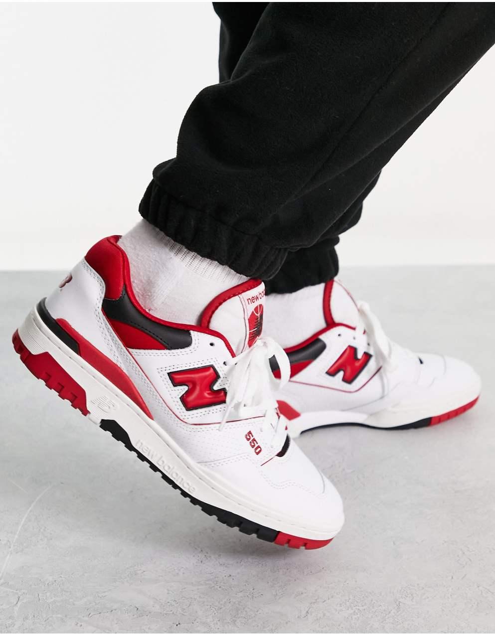 New Balance - ニューバランス550スニーカー（ホワイト、ワイン