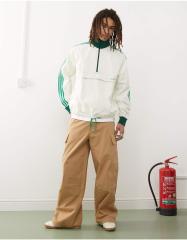 CLUBHAUS×adidasオリーブグリーン プルオーバージャケット