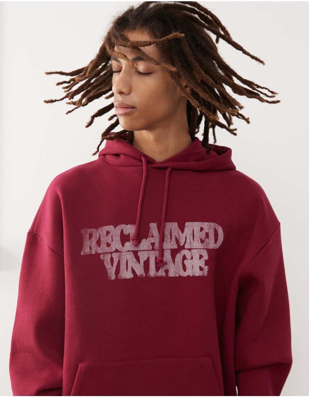 VETEMENTS ユニセックス バーガンディ パーカー