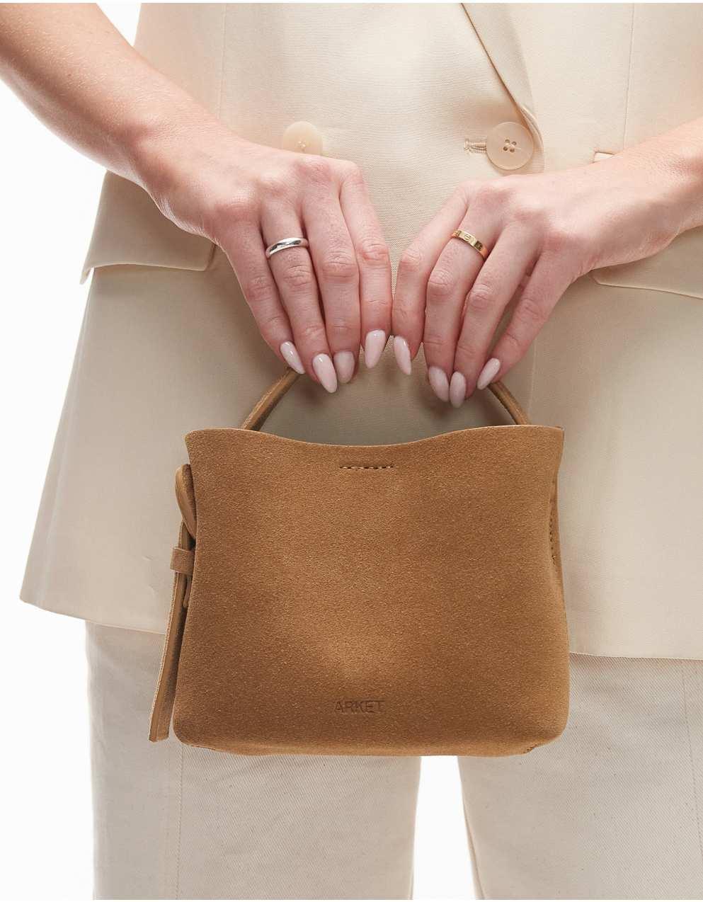 Crossbody bag Arket Brown in Suede - 40744271