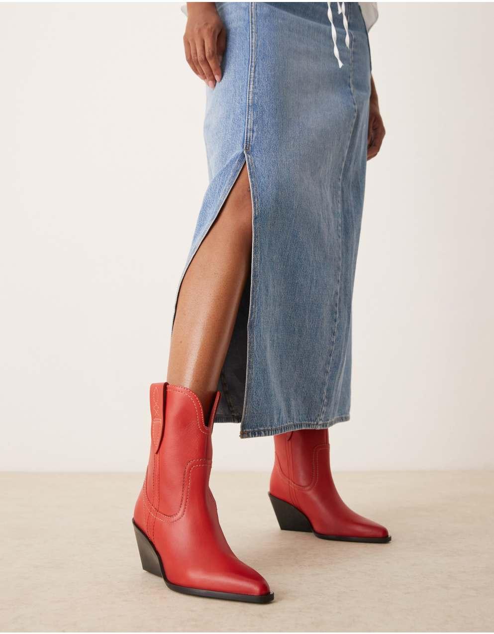 激安アウトレット Free People フリーピープルピッチフォークヒールウエスタン - 靴