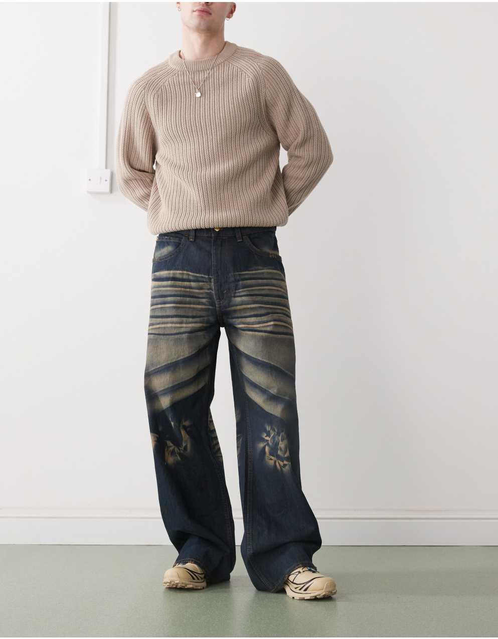 【CHEAP MONDAY】LOOSER ルーズストレートジーンズ バギー Cheap Monday - チープ・マンデー・ルーザー・バギー・ジーンズ