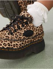 Dr.Martens ヒョウ柄厚底シューズ レオパード柄と厚底ソールでネオパンクスタイルを！Dr. Martens