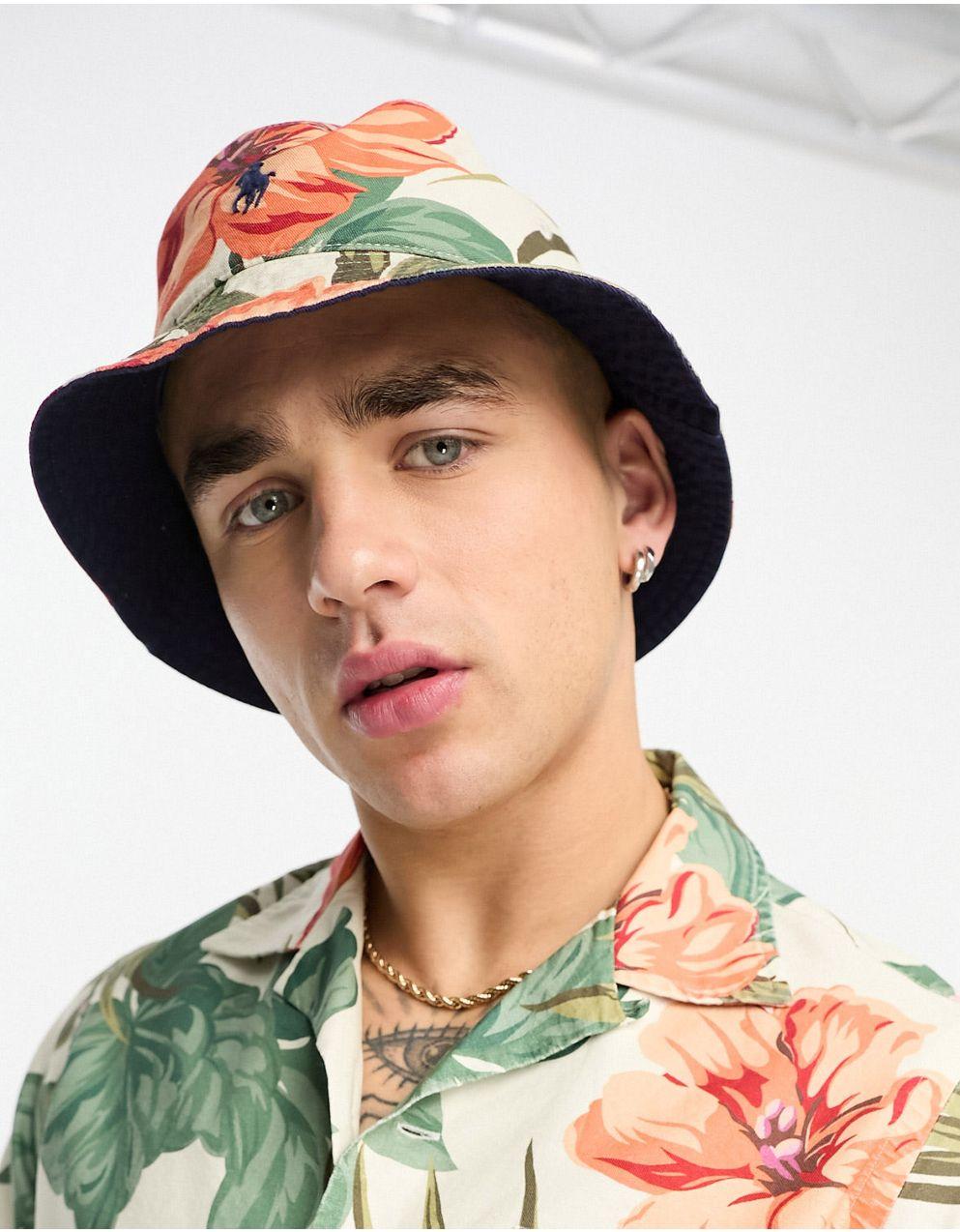 POLO RALPH LAUREN フローラルプリント バケット ハット Polo Ralph Lauren - Polo Ralph Lauren x ASOS exclusive