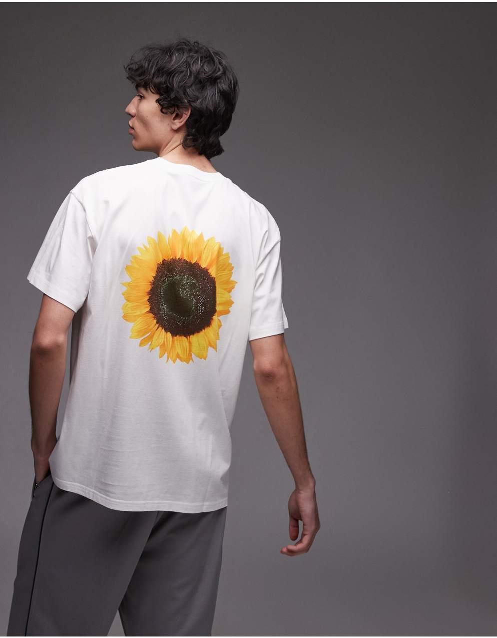 ★ドイツ発*carhartt WIP*新作*Sunflower Tシャツ/WHITE★ Carhartt WIP Womens S/S Sunflower T-Shirt White | The