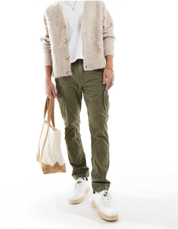 RRL Ralph Lauren オリーブグリーン スリムフィットパンツ RRL Ralph Lauren オリーブグリーン スリムフィットパンツ