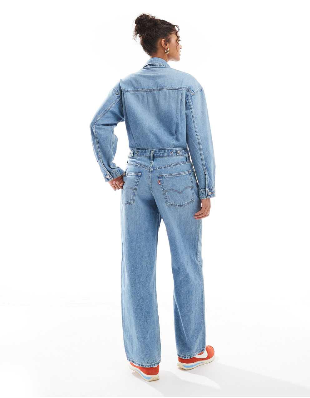 【レビューで送料無料】 Levi's リーバイス・バギー・デニム・オーバーオール - サロペット・オーバーオール・オールインワン