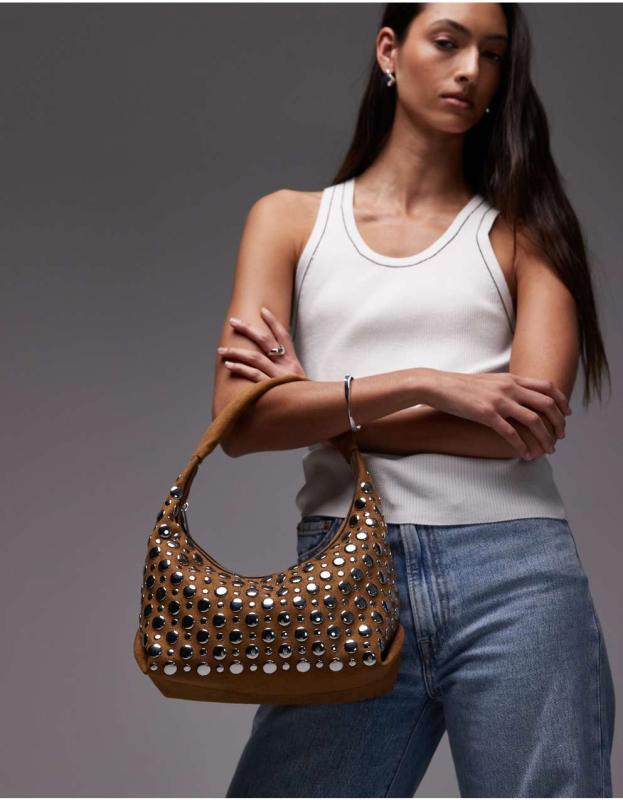 ★ TOPSHOP ★ バッグ Topshop - トップショップ サマンサ スタッズショルダーバッグ