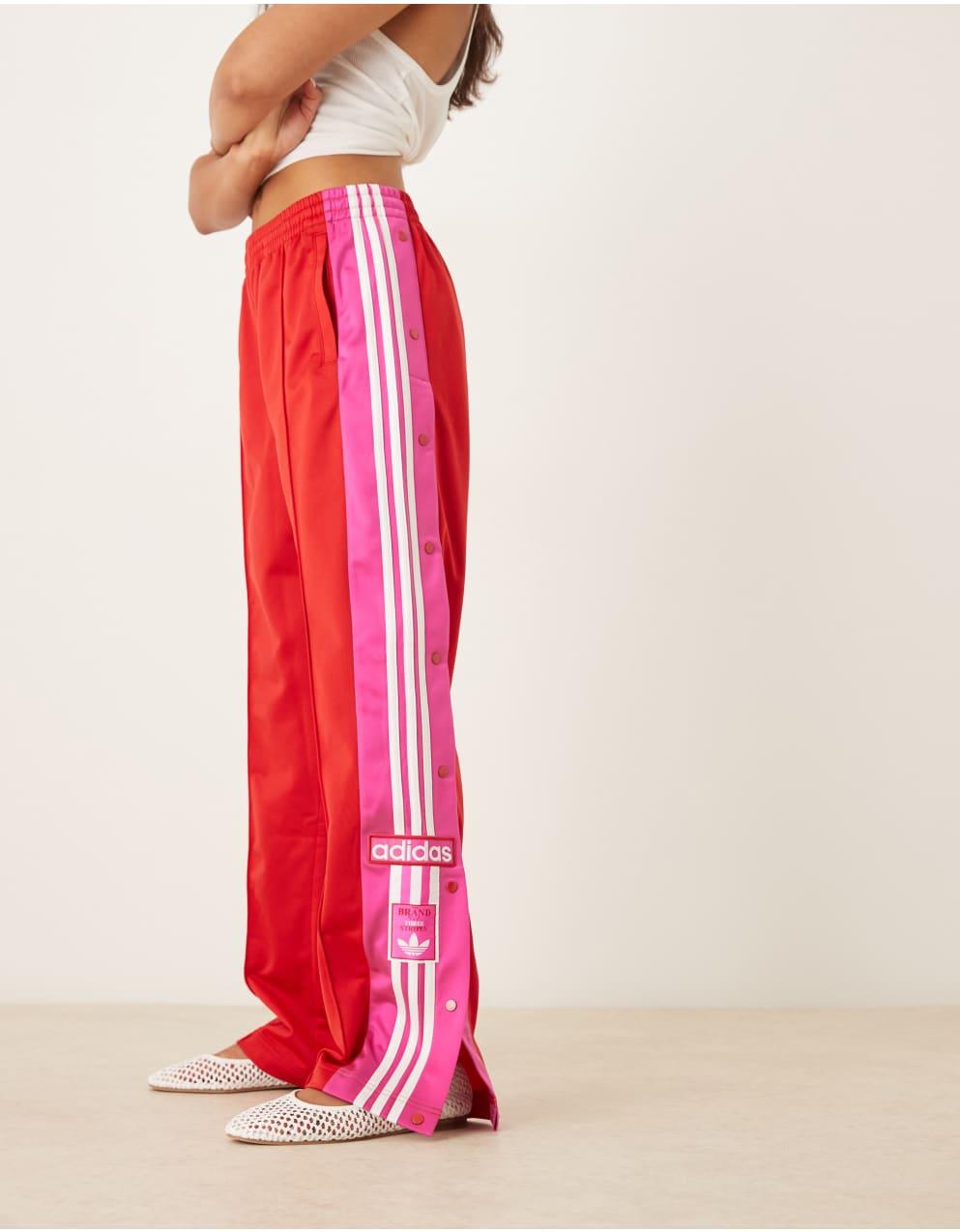 adidas アディダス オリジナルス かぎ針編みトラックパンツ adidas originals トラックパンツ アディダスオリジナル ピンク