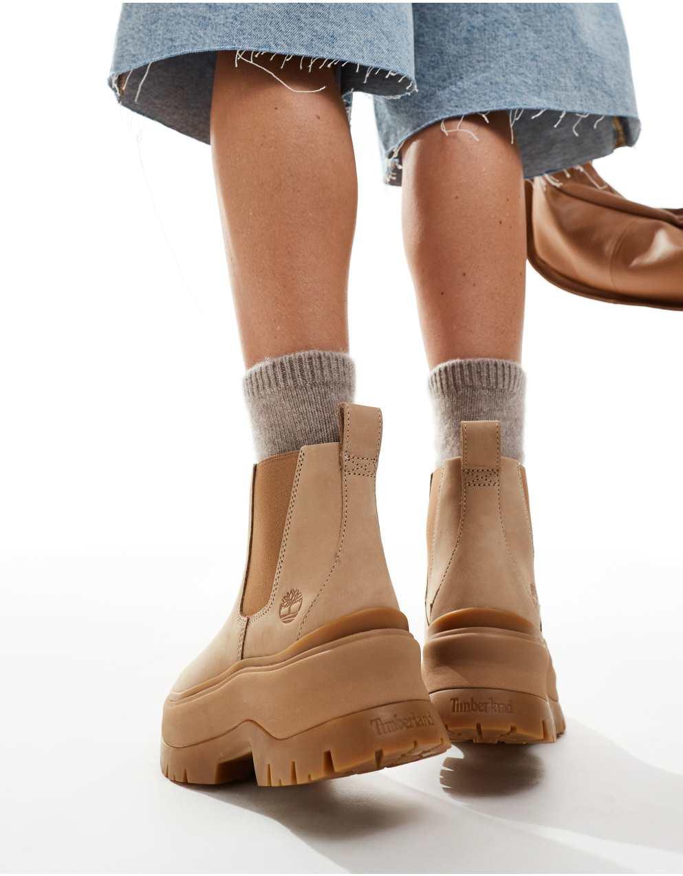 Timberland ベージュ ワークブーツ