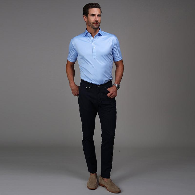 Men's Blue Collared Polo main image 1