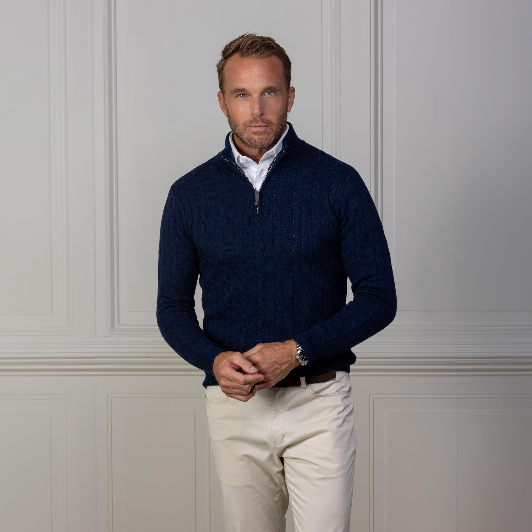 トップス STONE  08aw PRESIDENT CABLE KNIT Stone Island 2008 Heavyweight Ribbed Cotton President Knit