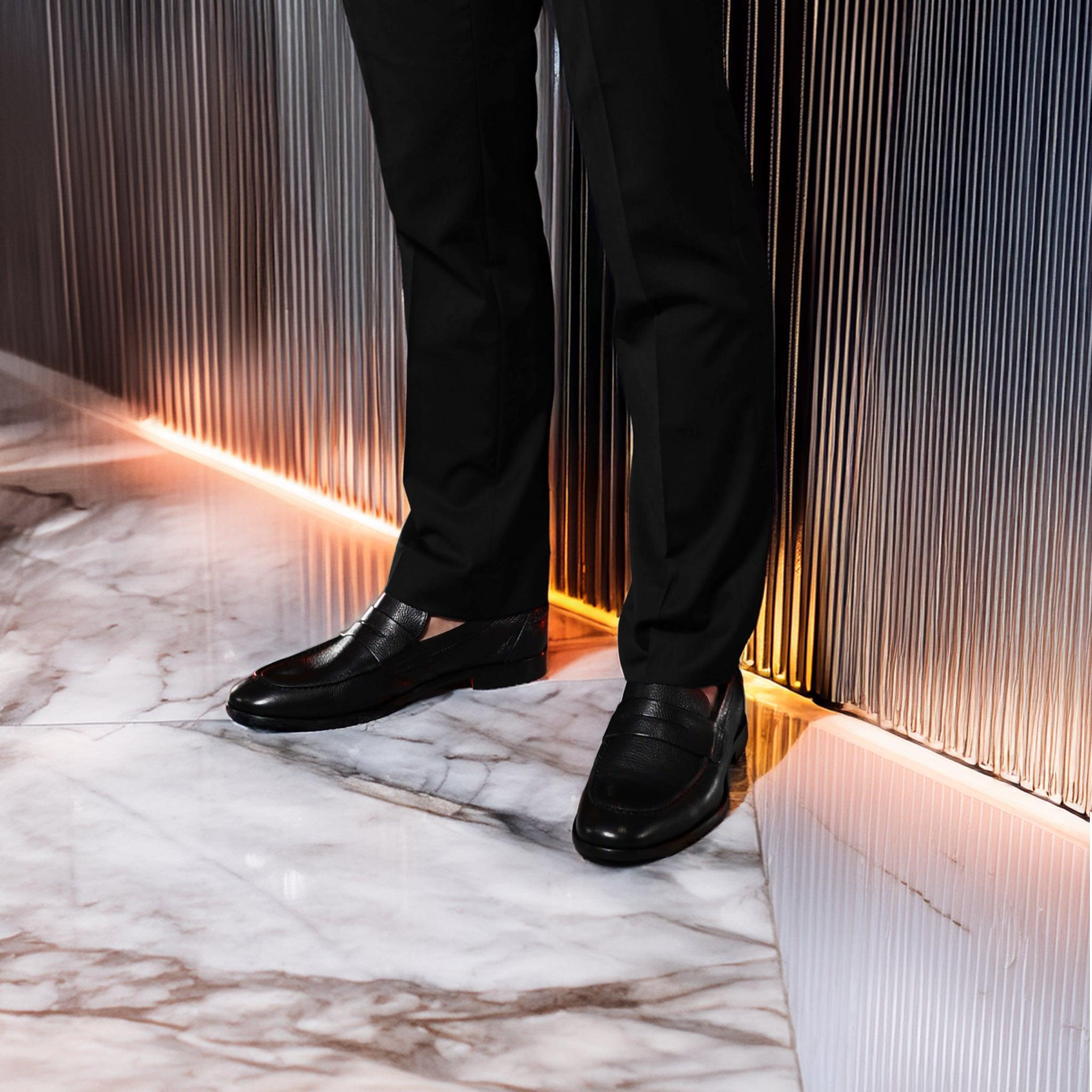 ネープルズ ペニーローファー ブラックレザー | Collars & Co.（カラー