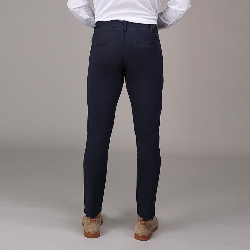 CEO Chino Classic Pocket Cotton Stretch Pants Navy | Collars