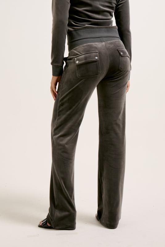 Top Hat Low Rise Flare Classic Velour Track Pant Juicy Couture